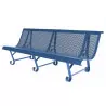 Banc 3 pieds en métal bleu