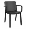 Chaise extérieur design noir