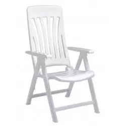 Fauteuil de jardin pliant blanc