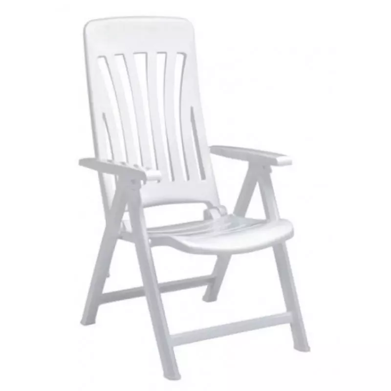 Fauteuil de jardin pliant blanc