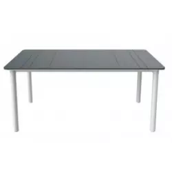 Table de salon de jardin gris