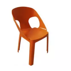 Chaise extérieur enfant empilable orange Chaise extérieur enfant empilable orange