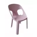 Chaise accoudoirs plastique enfant rose