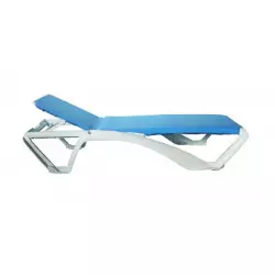 Bain de soleil textilène bleu Bain de soleil textilène bleu