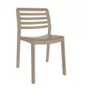 Chaise de jardin empilable sable