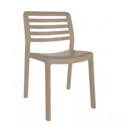 Chaise de jardin empilable sable