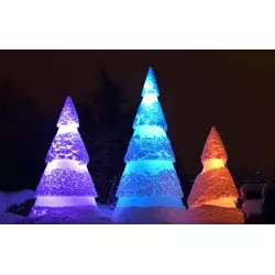 Sapin de Noël extérieur lumineux à LED - 150 cm