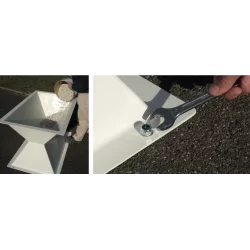 Table de ping pong de jardin plateau gris