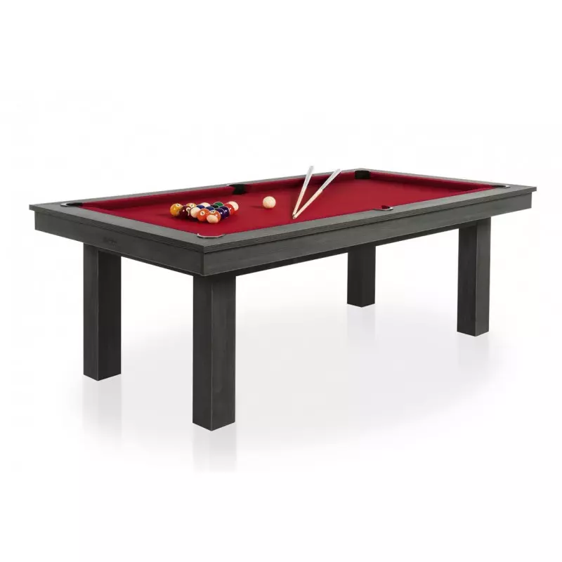 Billard d'intérieur LIMA coloris anthracite et rouge