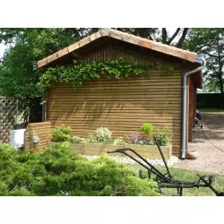 Jardinière rectangulaire en bois
