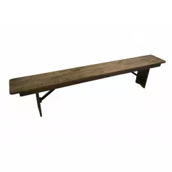 Banc pliant en bois RUSTIQUE