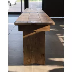 Banc pliant en bois RUSTIQUE