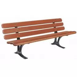 Banc communal en bois et...