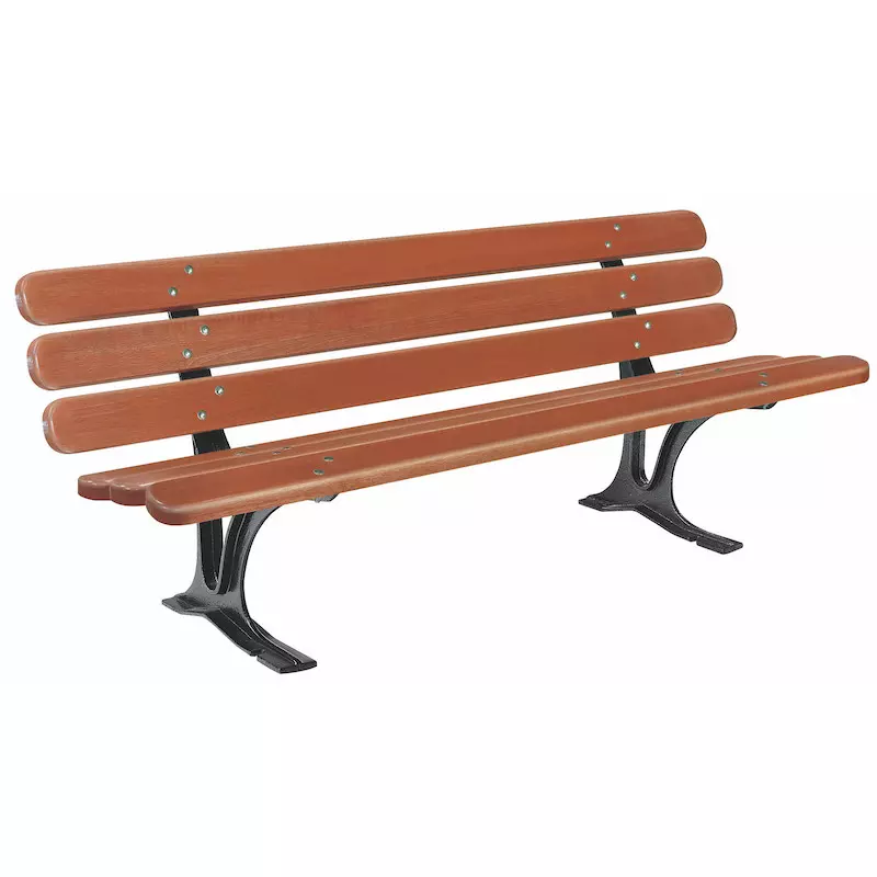 Banc communal en bois et fonte NAPOLI