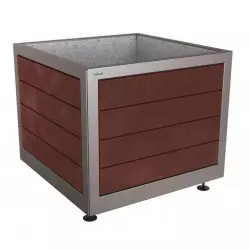 Bac à palmier en acier et plastique recyclé PROCITY