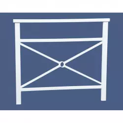 Barrière main courante Venise simple croix Barrière main courante Venise simple croix