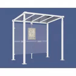 Abri bus Milan PROCITY - Longueur 2500 mm - Sans bardage Abri bus Milan PROCITY - Longueur 2500 mm - Sans bardage