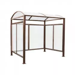 Abri vélos/motos avec bardage polycarbonate PROCITY