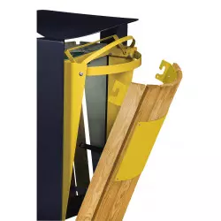 Poubelle de propreté bi-flux pour tri sélectif ARKEA ROSSIGNOL