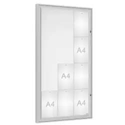 Vitrine d'affichage Classique anodisée PROCITY