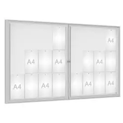 Vitrine extérieure 1000 anodisée PROCITY Vitrine extérieure 1000 anodisée PROCITY