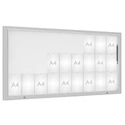 Vitrine extérieure 1000 anodisée PROCITY Vitrine extérieure 1000 anodisée PROCITY