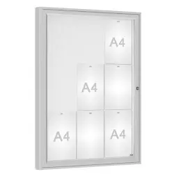 Vitrine extérieure 1000 anodisée PROCITY Vitrine extérieure 1000 anodisée PROCITY