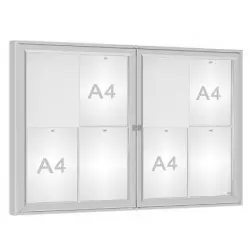 Vitrine extérieure 1000 anodisée PROCITY Vitrine extérieure 1000 anodisée PROCITY