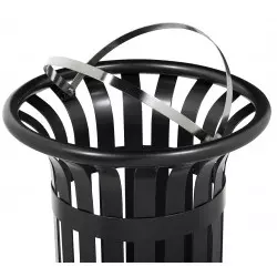 Corbeille urbaine TULIPE à poser ou fixer ROSSIGNOL