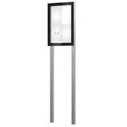 Vitrine extérieure sur poteaux Edge ép.54 mm PROCITY Vitrine extérieure sur poteaux Edge ép.54 mm PROCITY