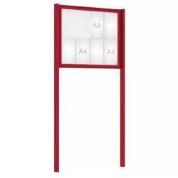 Vitrine d'affichage sur poteaux Tradition Couleur PROCITY