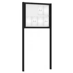 Vitrine extérieure sur poteaux Classique Couleur PROCITY