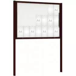 Vitrine extérieure sur poteaux Classique Couleur PROCITY Vitrine extérieure sur poteaux Classique Couleur PROCITY