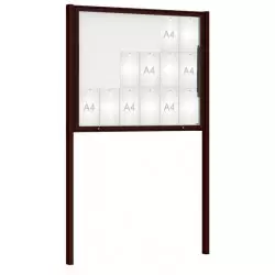 Vitrine extérieure sur poteaux Classique Couleur PROCITY Vitrine extérieure sur poteaux Classique Couleur PROCITY