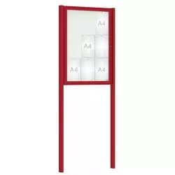 Vitrine extérieure sur poteaux Classique Couleur PROCITY Vitrine extérieure sur poteaux Classique Couleur PROCITY