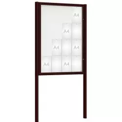 Vitrine extérieure sur poteaux Classique Couleur PROCITY Vitrine extérieure sur poteaux Classique Couleur PROCITY