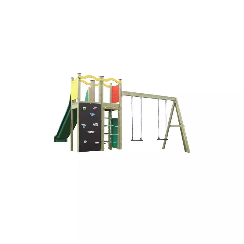 De 3 à 8 ans - Structure d'aire de jeux avec portique APOTCHO