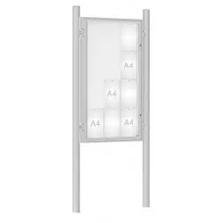 Vitrine sur poteaux extérieure 1000 PROCITY