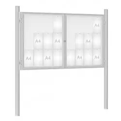 Vitrine sur poteaux extérieure 1000 PROCITY