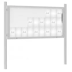 Vitrine sur poteaux extérieure 1000 PROCITY