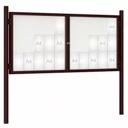 Vitrine d'affichage sur poteaux 1000 Couleur PROCITY