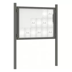 Vitrine d'affichage sur poteaux 1000 Couleur PROCITY