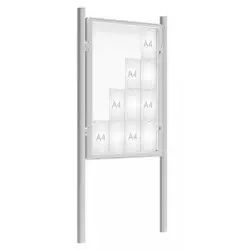Vitrine d'affichage sur poteaux étanche 2000 PROCITY