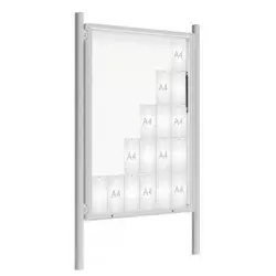 Vitrine d'affichage sur poteaux étanche 2000 PROCITY