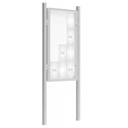 Vitrine d'affichage sur poteaux étanche 2000 PROCITY