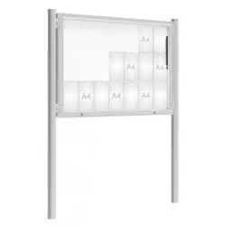 Vitrine d'affichage sur poteaux étanche 2000 PROCITY