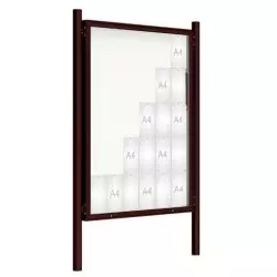 Vitrine extérieure 2000 sur poteaux Couleur PROCITY Vitrine extérieure 2000 sur poteaux Couleur PROCITY