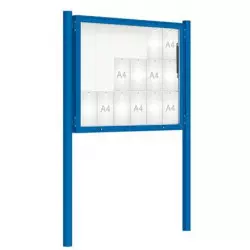 Vitrine extérieure 2000 sur poteaux Couleur PROCITY Vitrine extérieure 2000 sur poteaux Couleur PROCITY