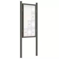 Vitrine extérieure 2000 sur poteaux Couleur PROCITY