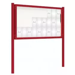 Vitrine extérieure 2000 sur poteaux Couleur PROCITY Vitrine extérieure 2000 sur poteaux Couleur PROCITY